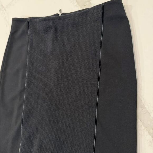 Laundry by Shelli Segal Quilted Texture Pencil Skirt Womens Size 12 Black Career - Picture 4 of 8
